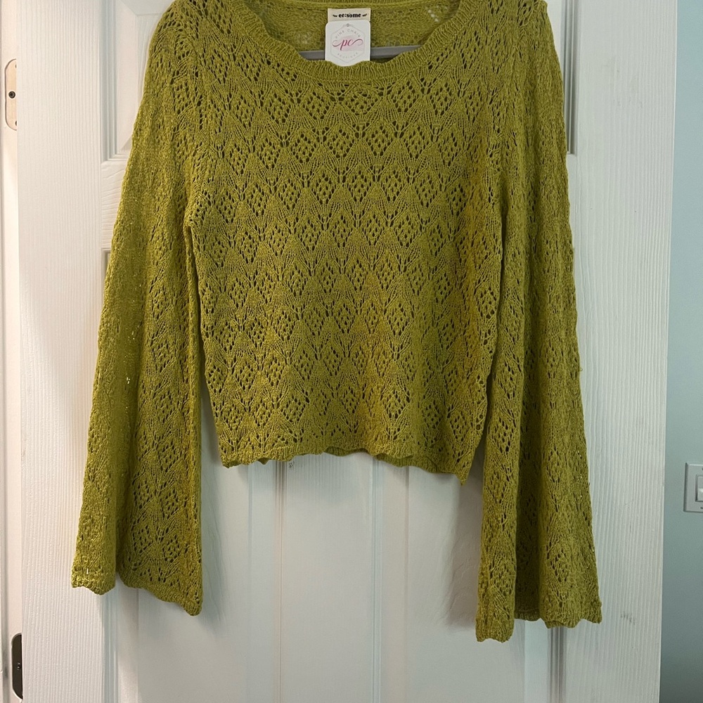 Lime Green Knit Top